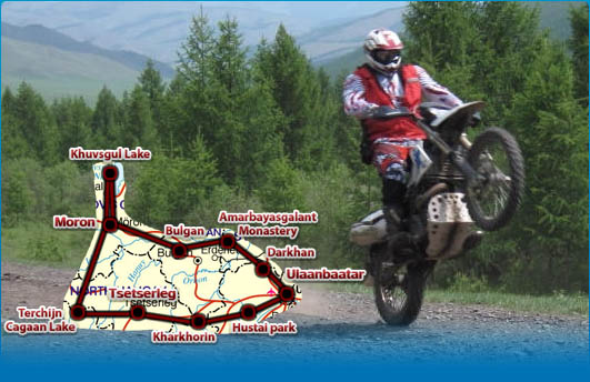 Khuvsgul Tour Map of Khuvsgul Tour